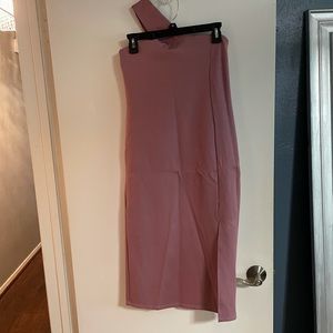 One shoulder fitted dress